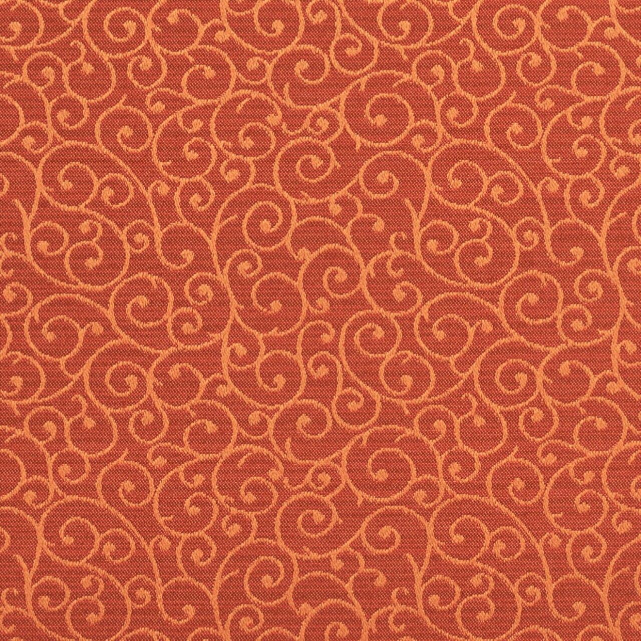 Persimmon - Orange Rust Small Scale Upholstery Fabric 54 Inches"